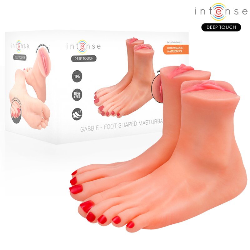 Deep touch Gabbie Mastubador Dos Piezas Forma de Pie - Intense - Masturbadores masculinos