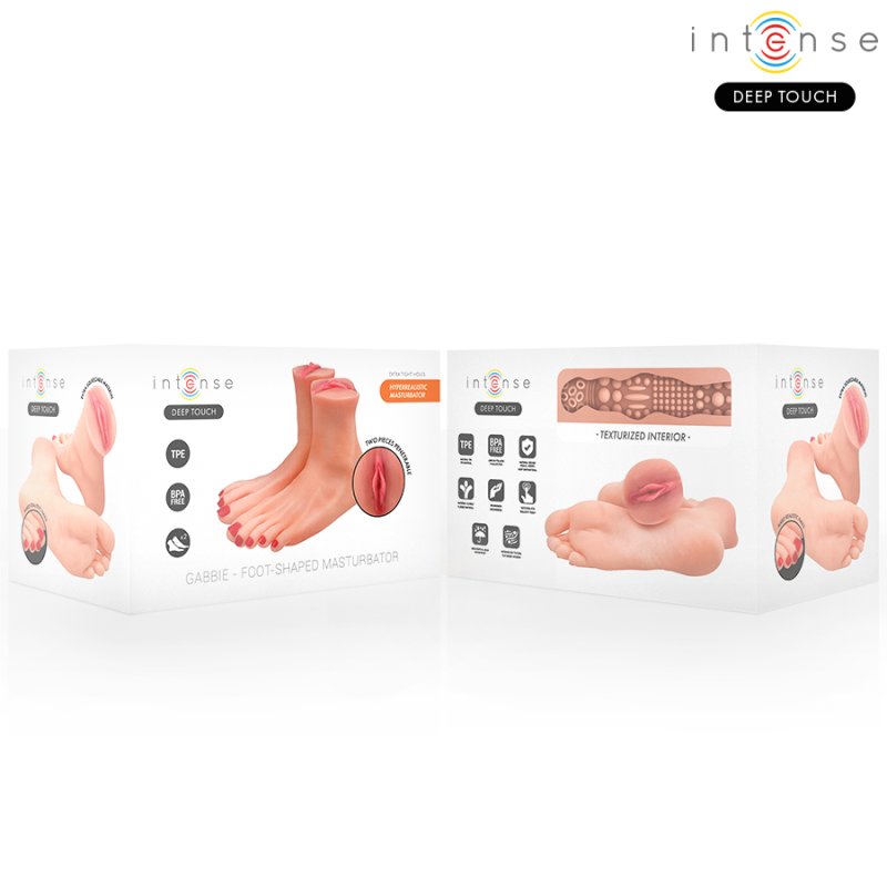 Deep touch Gabbie Mastubador Dos Piezas Forma de Pie - Intense - Masturbadores masculinos (3)