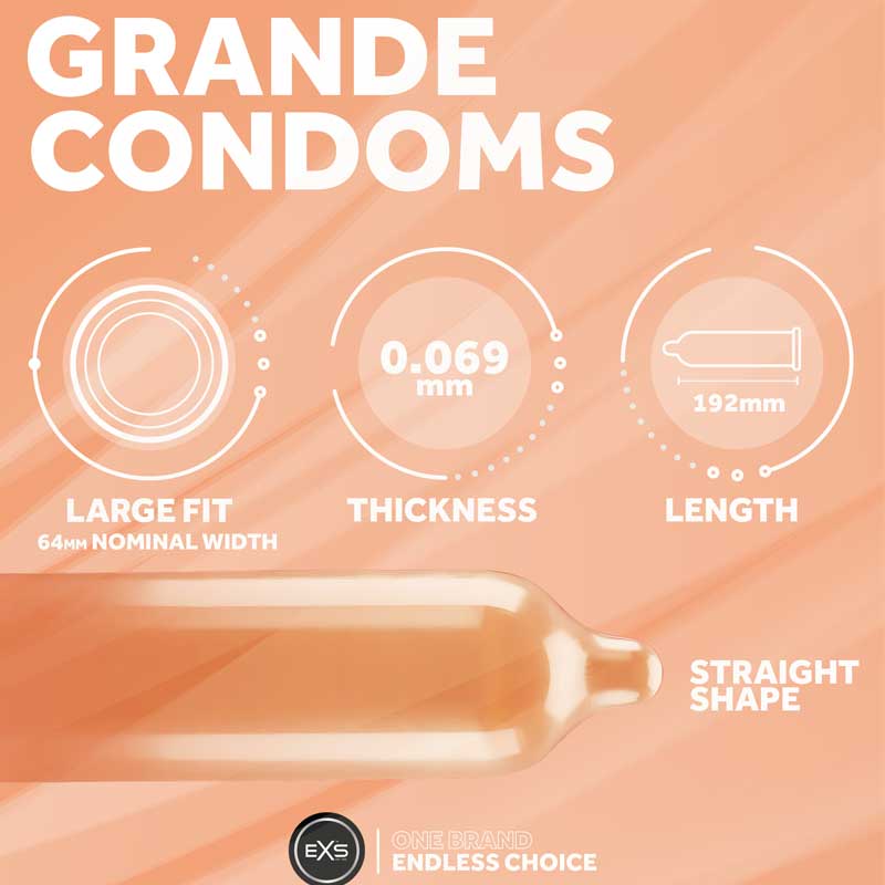 Grande 64 mm 12 uds - EXS - Comprar preservativos o condones (2)