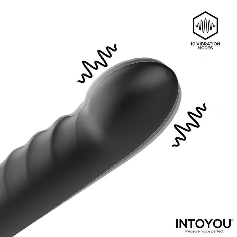 Magnor Dildo con Anillo Doble y Estimulador de Testículos - Intoyou - Anillo vibrador para el pene (con y sin vibración) (5)