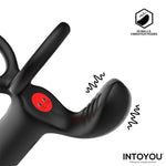 Magnor Dildo con Anillo Doble y Estimulador de Testículos - Intoyou - Anillo vibrador para el pene (con y sin vibración) (6)