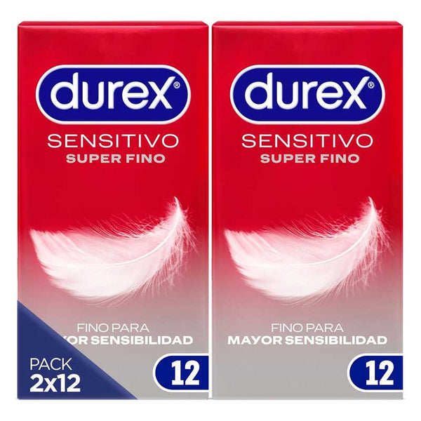 Duplo Preservativos Sensitivo Super Fino 24 uds - Durex - Preservativos