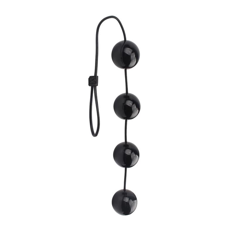 Bolas Vaginales y Anales 60 x 5 cm Negro - Chisa - Bolas anales o cuentas (Anal Beads)