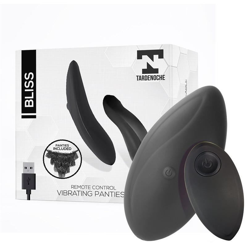 Bliss Estimulador de Braguita Control Remoto USB Silicona - Tardenoche - Vibradores para braguita a control remoto (2)