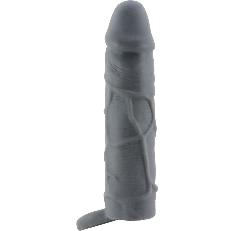 Funda Pene Realistic Skin Gris Oscuro - PrettyLove - Fundas para el pene (2)
