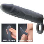 Funda Pene Realistic Skin Gris Oscuro - PrettyLove - Fundas para el pene (4)
