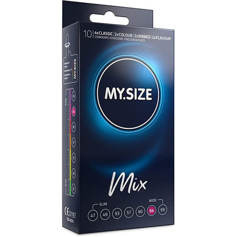 Mix Preservativos Talla 64 Surtido 10 uds - MySize - Preservativos