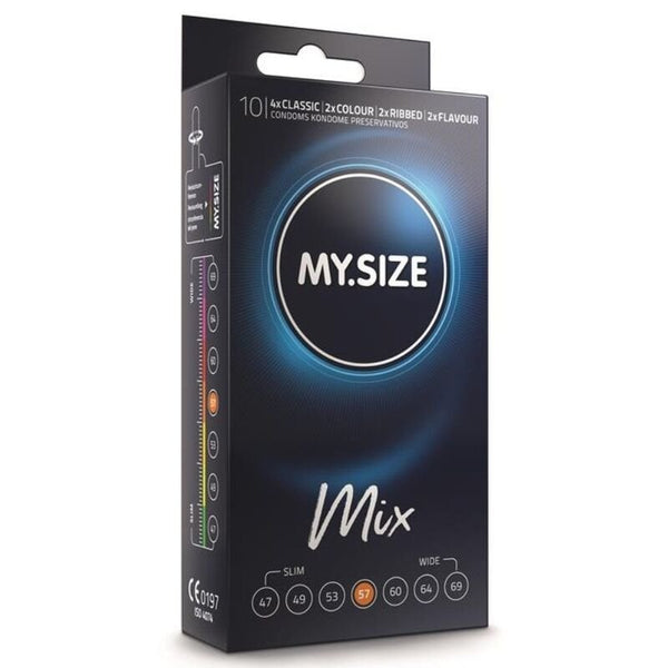 Mix Preservativos Talla 57 Surtido 10 uds - MySize - Preservativos