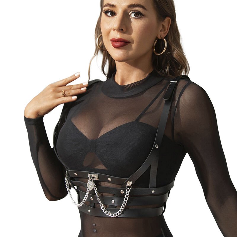 Arnés Corset con Cadenas - Subblime - Lencería erotica (3)