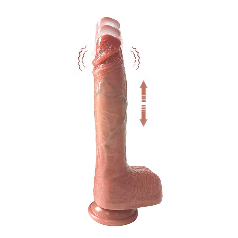 Dildo Realista Movi con Vibración y Sube y Baja - CM - Vibradores