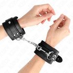 Esposas Muñequeras Ajustables Negras - Kink - Esposas para BDSM