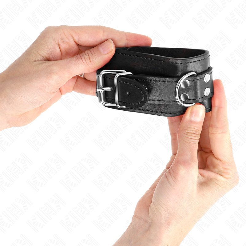 Esposas Muñequeras Ajustables Negras - Kink - Esposas para BDSM (4)