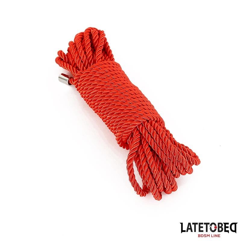 Cuerda de Bondage Roja 10m - Latetobed - Esposas para BDSM
