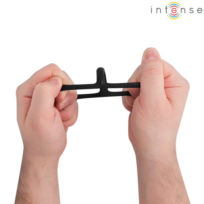 Anillo Triple para Pene John - Intense - Anillo vibrador para el pene (con y sin vibración) (4)