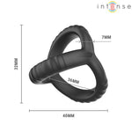 Anillo Triple para Pene John - Intense - Anillo vibrador para el pene (con y sin vibración) (5)