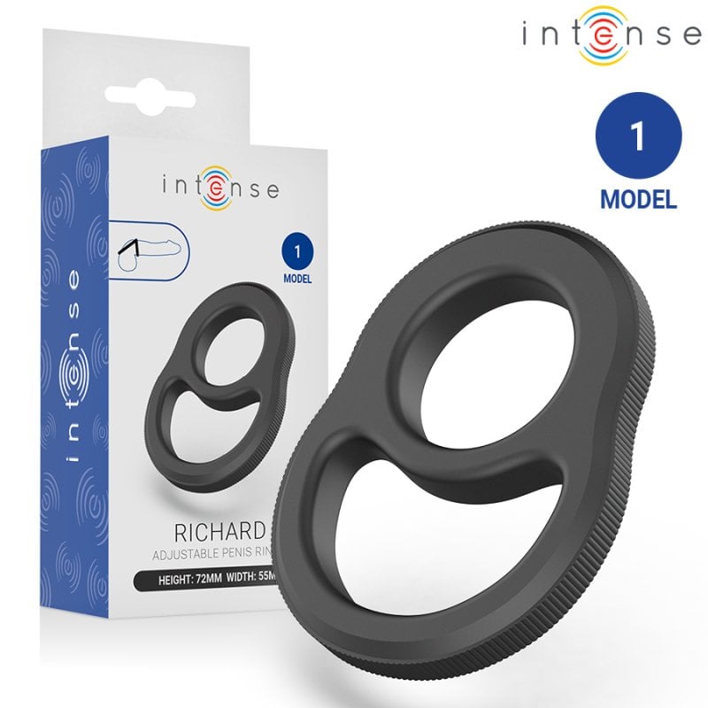 Anillo Doble Pene Richard - Intense - Anillo vibrador para el pene (con y sin vibración)