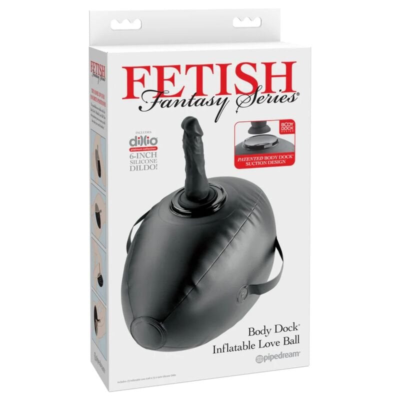 Cojín Hinchable Body Dock con Dildo Negro - FetishFantasy - Sofas y cojines (6)