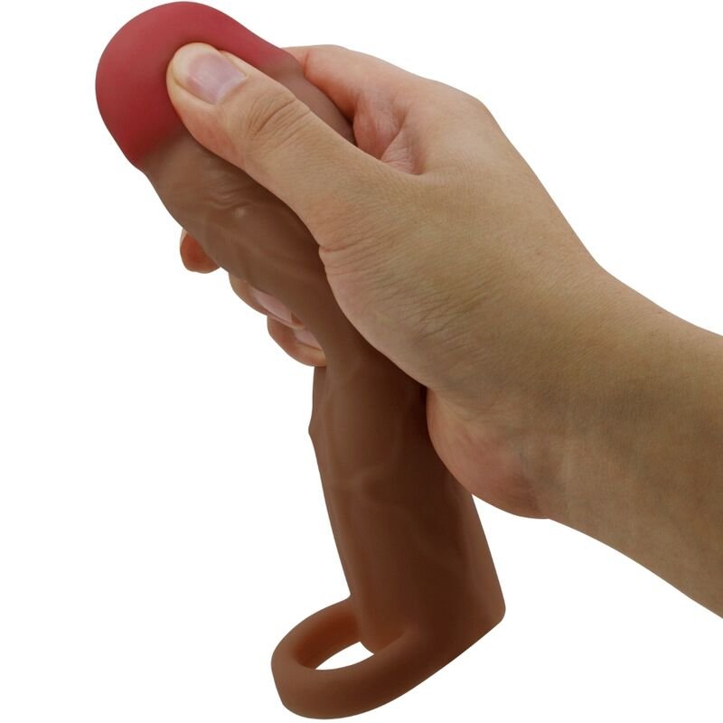 Hani Mulato Funda Pene Extensora +5cm con Strap - PrettyLove - Fundas para el pene (4)