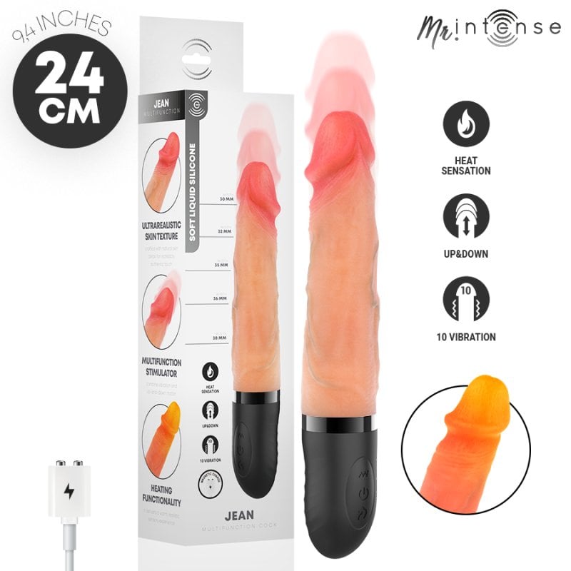 Vibrador Realista Jean Up&Down 24 cm - Intense - Vibradores