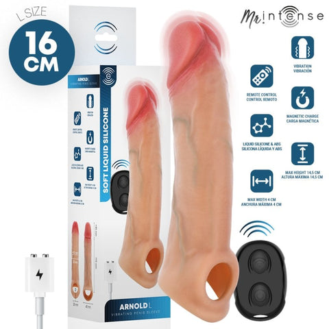 Funda Pene Vibradora Arnold L - Intense - Fundas para el pene
