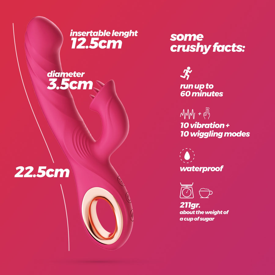 Vibrador Rabbit Mirenca con Movimiento Ven ven