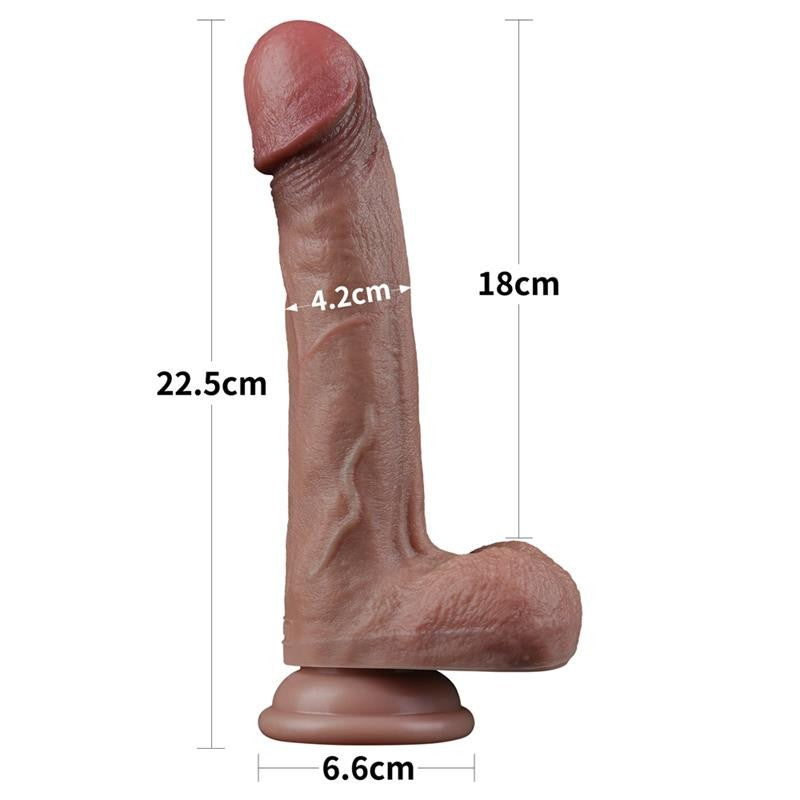 Dildo Realista Dual Layer 22.5 cm - Lovetoy - Dildos o Consoladores (10)
