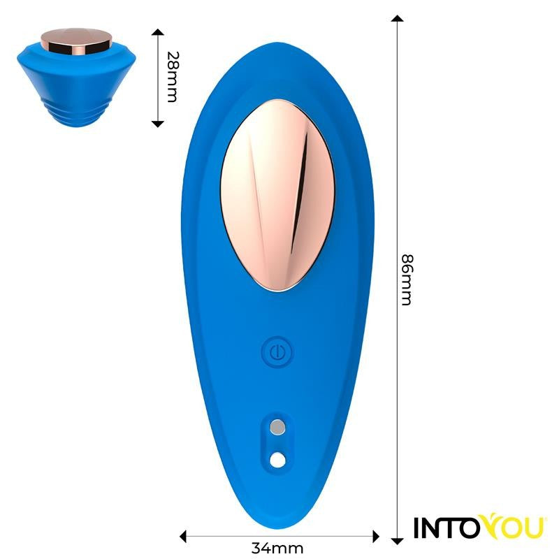 Vibrador de Braguita con APP Azul - Intoyou App Series - Vibradores para braguita a control remoto (3)