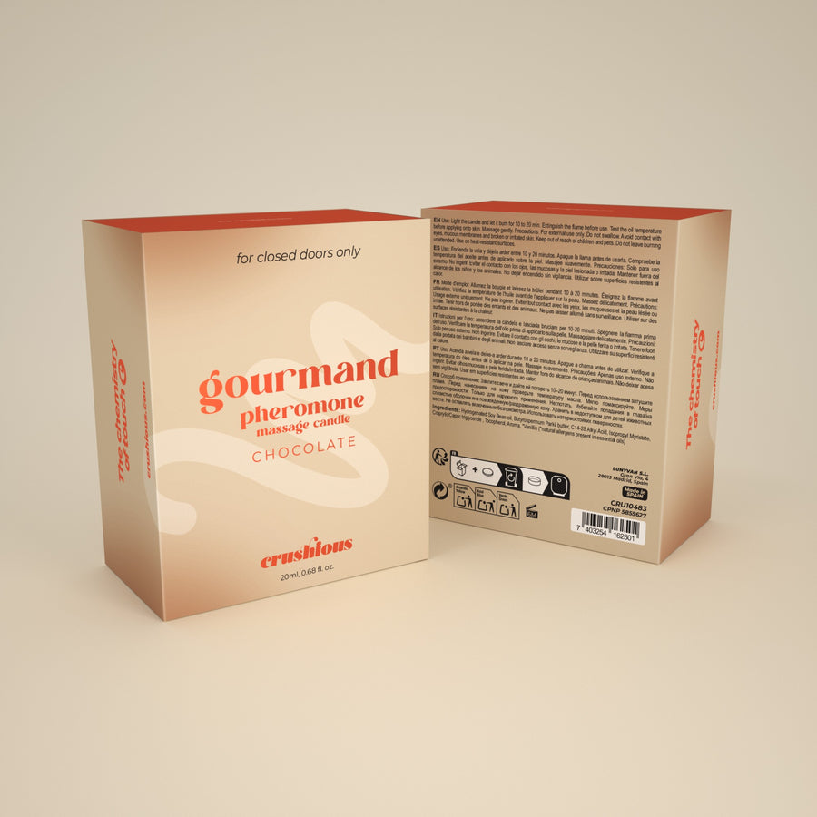 Vela de Masaje Gourmand con Feromonas Aroma Chocolate