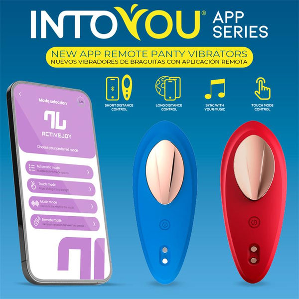 Vibrador de Braguita con APP Rojo