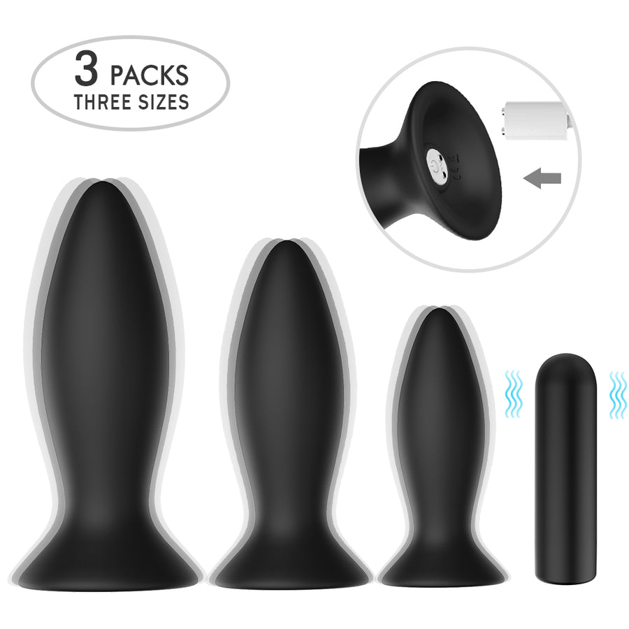 Kit 3 Plugs + Bala - WhitePleasures - Plugs anales (6)