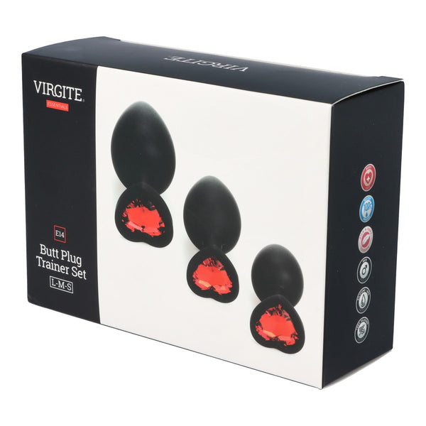 Kit 3 plugs silicona E14 Corazón