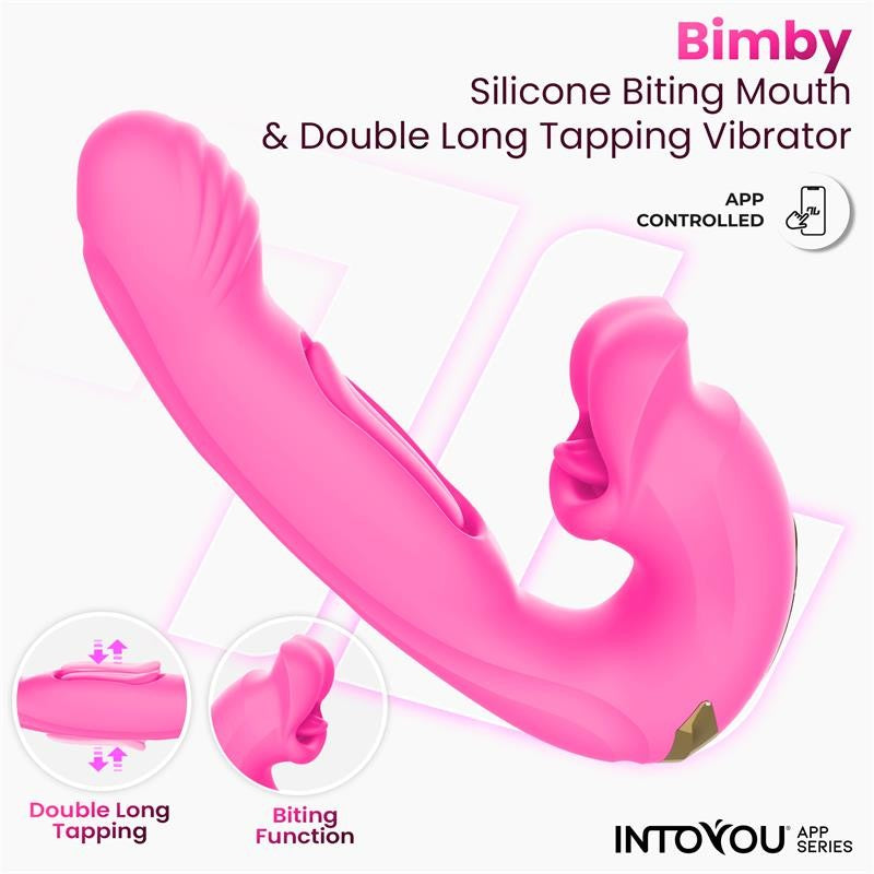 Bimby Vibrador con Mordisqueo y Lengua App - Intoyou App Series - Vibradores (3)