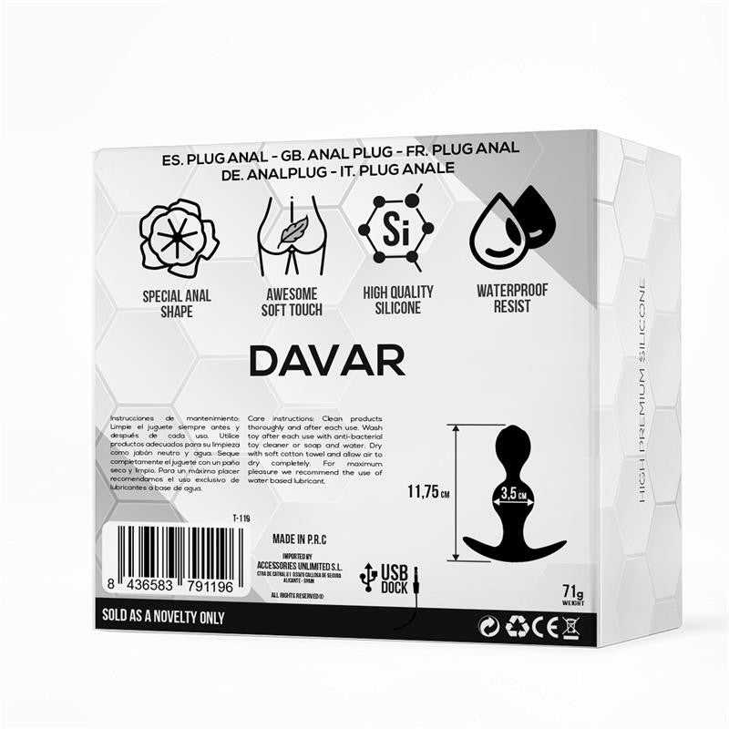 Davar Plug Anal 11,7 cm - Tardenoche - Plugs anales (3)