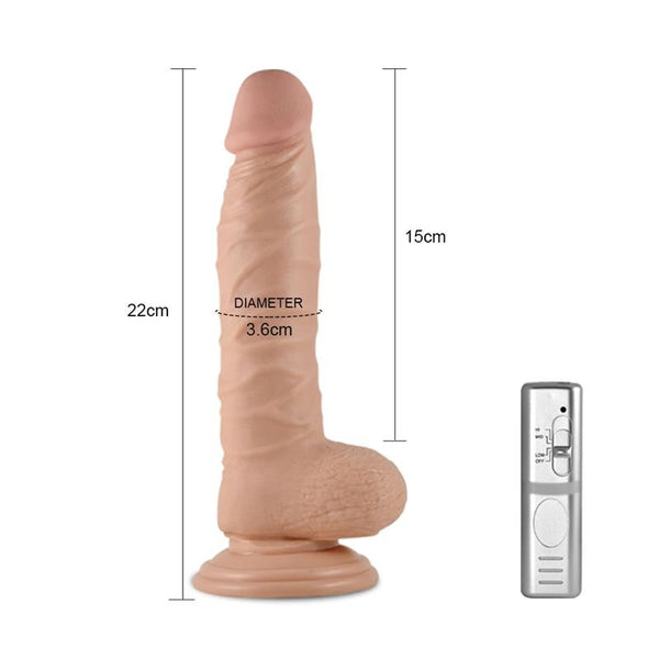 Dildo Real con Vibración 18 cm
