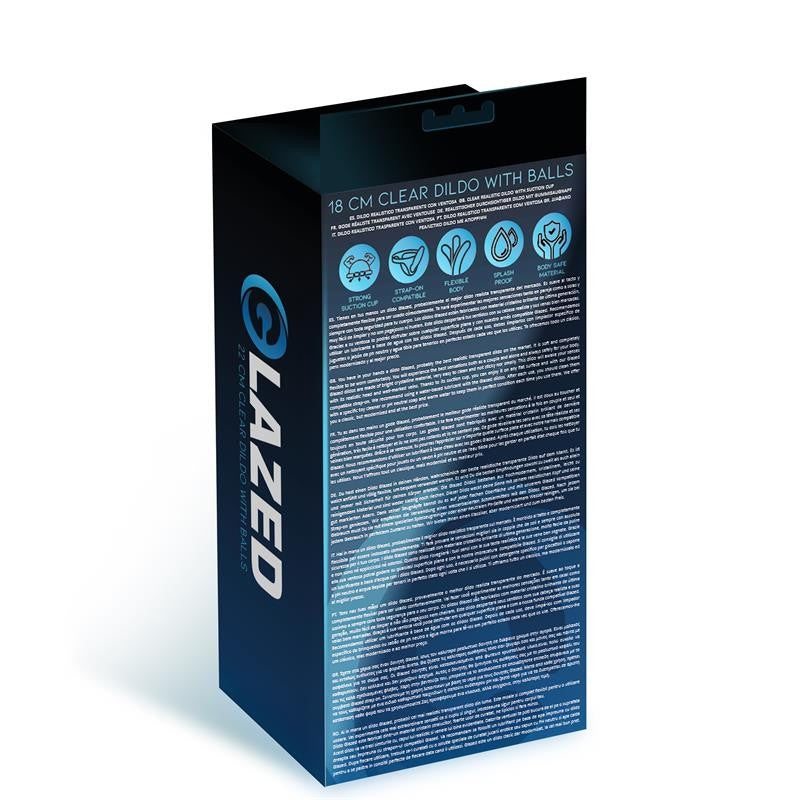Dildo  Realístico Cristalino 18 cm - Glazed - Dildos o Consoladores (4)