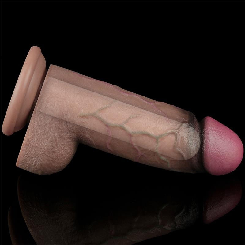 Dildo King XXL Moreno Dual Layer - Lovetoy - Dildos o Consoladores (3)