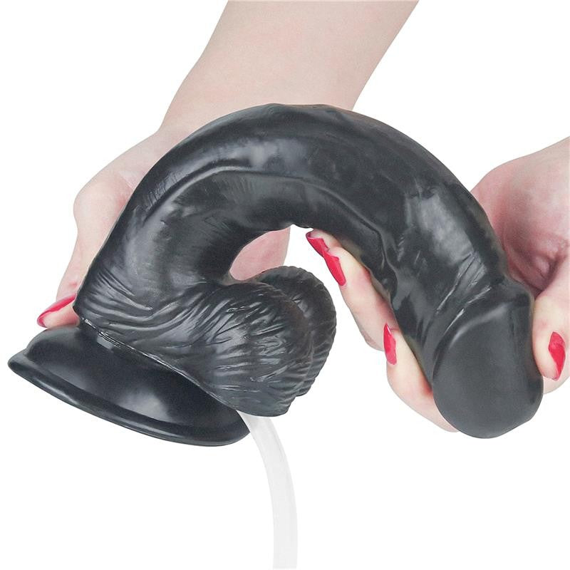 Dildo Eyaculador Negro 23 cm - Lovetoy - Dildos o Consoladores (3)