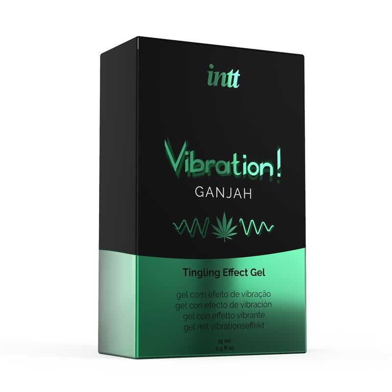 Gel vibrador efecto calor cannabis 15ml - Intt - Estimulantes sexuales (3)