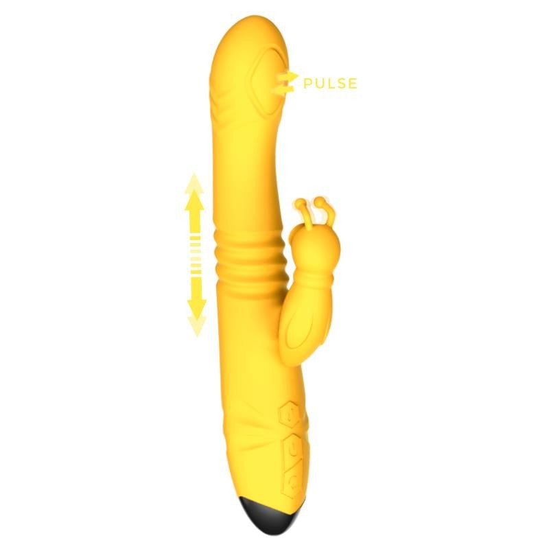 Honeybee Vibrador con Thrusting, Pulsación y Estimulador de Clítoris - ENGILY ROSS - Vibradores