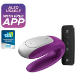 Vibrador Parejas Double Fun Morado - Satisfyer - Vibradores (3)