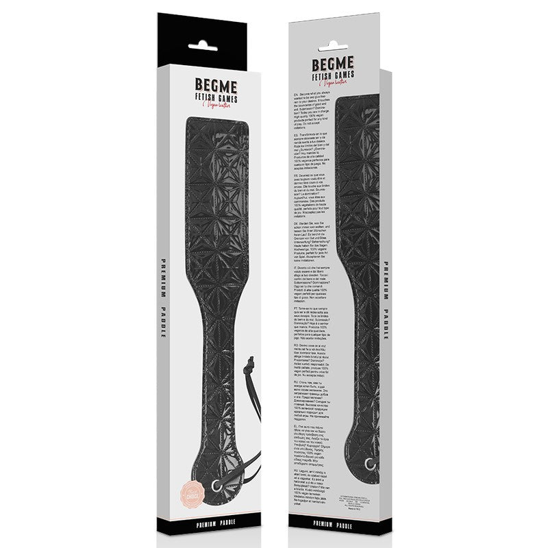 BegMe Fusta Negra Cuero Vegano - BegMe - Fustas y látigos (3)