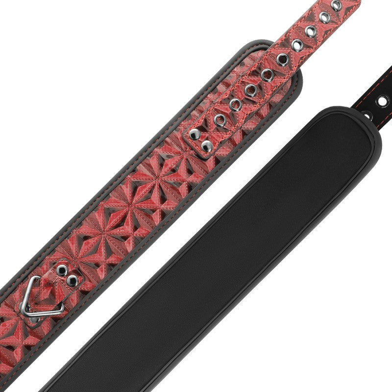 BegMe Collar rojo cuero vegano - BegMe - Kits para BDSM (3)