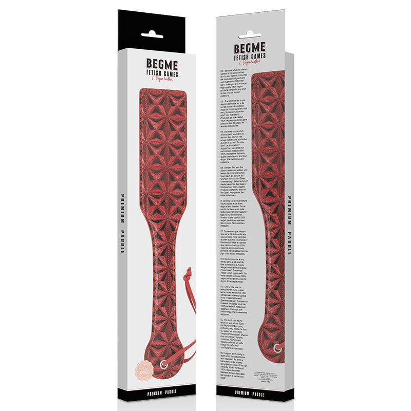 BegMe Fusta Roja Cuero Vegano - BegMe - Fustas y látigos (3)