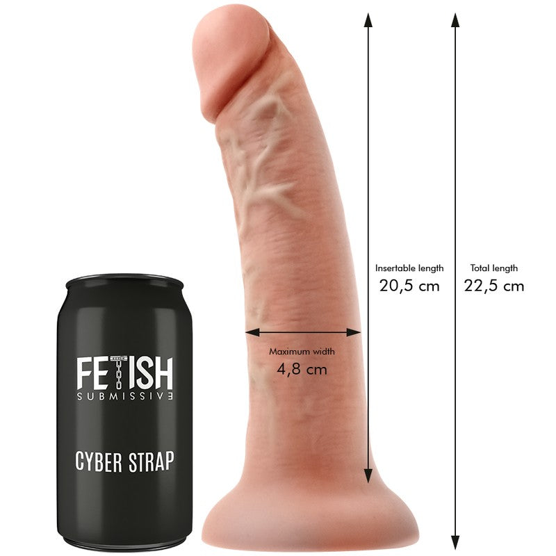 Cyber Strap Arnés con Dildo Vibrador Talla L - FetishSubmissive - Arneses con pene o dildo Strap-On (3)