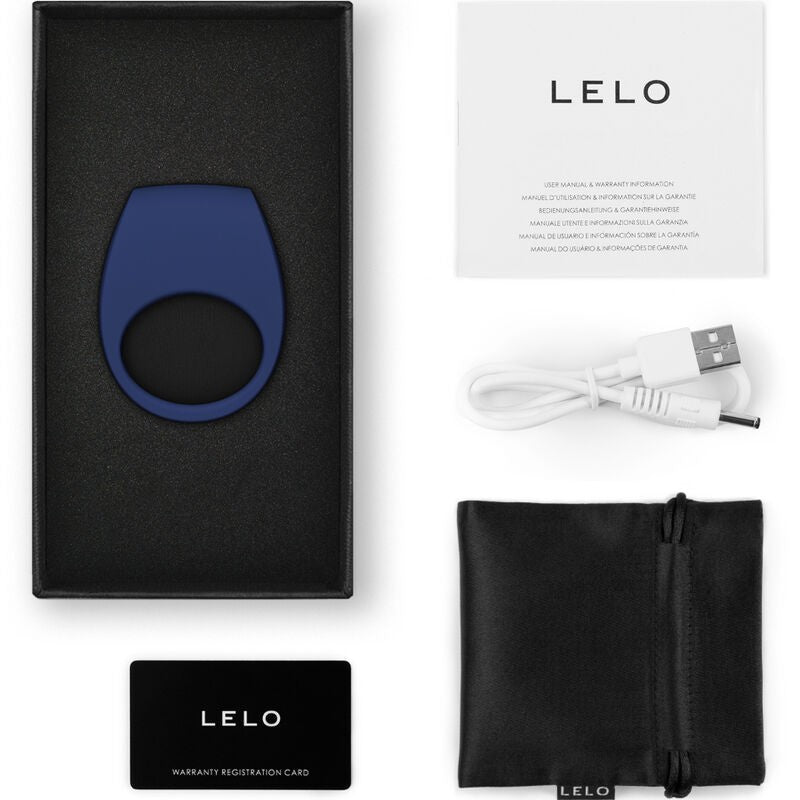 Anillo Vibrador Tor 3 Azul con App - Lelo - Anillo vibrador para el pene (con y sin vibración) (3)