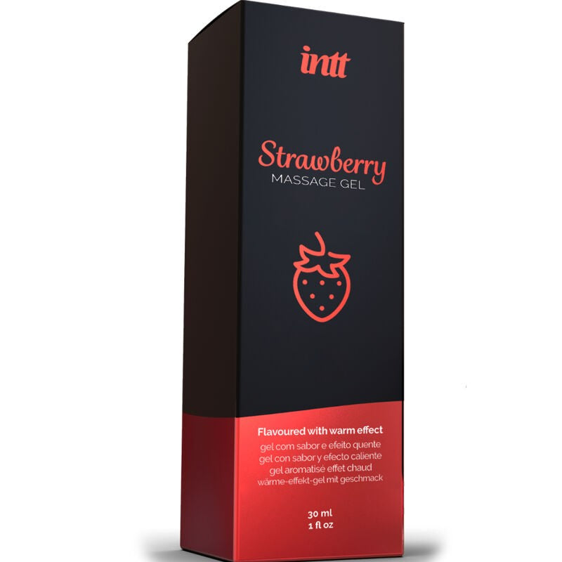 Gel Masaje Sabor Fresa y Calor - Intt - Lubricantes sexuales (3)