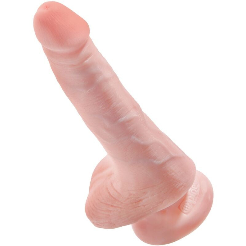 Dildo Realista KC 6 Con Testículos 15 cm - KingCock - Dildos o Consoladores (4)