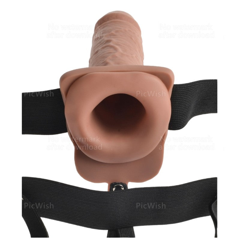 Arnés Ajustable Hueco y Vibrador 17.8 cm - Pipedream - Arneses con pene o dildo Strap-On (3)
