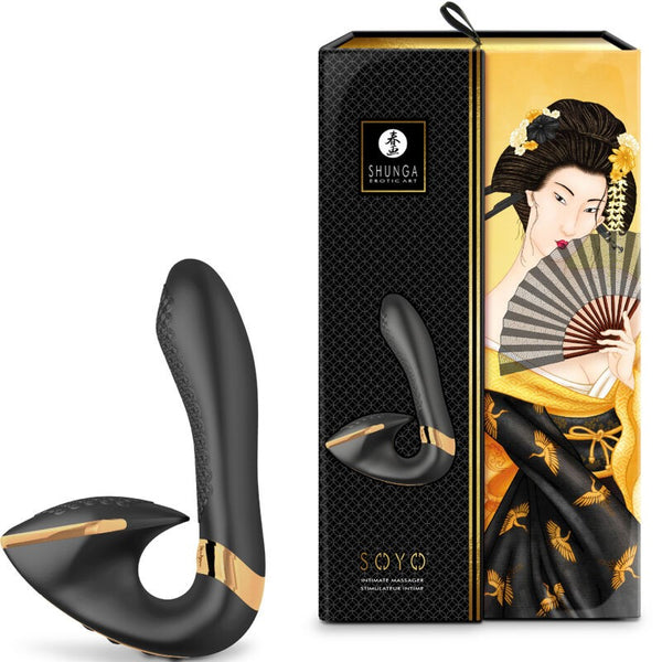 Masajeador Multifunción Soyo Negro - Shunga - Vibradores