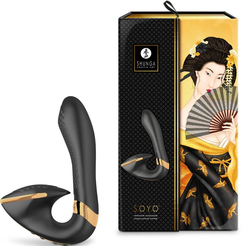 Masajeador Multifunción Soyo Negro - Shunga - Vibradores